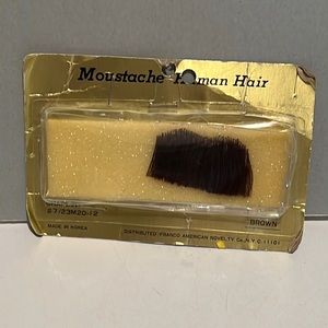 Vintage real hair mustache